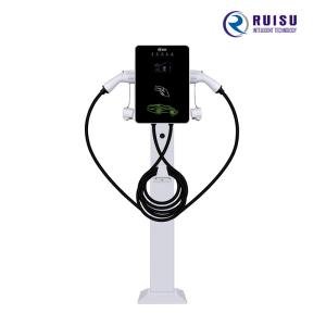 Wholesale 14KW 32A AC EV Charger Single Phase Type 2 Floor Stand With 5m Cable from china suppliers