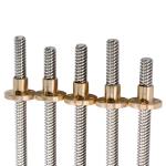 Diameter 8mm 3D Printer T8 Stepper Motor Screw 304 Stainless Steel