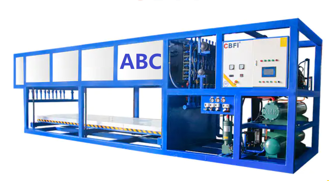 380 V/3P/50hz 10 Tons Block Ice Plant Making Machine Food Preservation Concrete Cooling