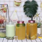 Modern Square Round Plastic Beverage Container with Cover