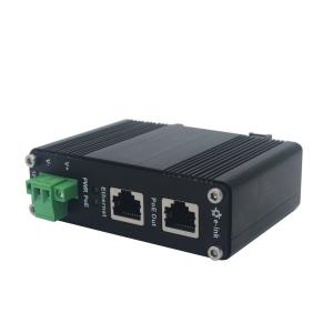 Wholesale 1KV Cat5 UTP Power Over Ethernet Injector 12~48VDC 30W Aluminum Case from china suppliers