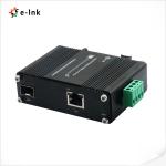 Mini Industrial 10/100/1000Base-T to 100/1000Base-X SFP Ethernet Media Converter