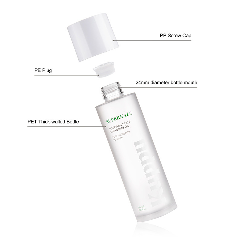 Screw Cap Plastic Cosmetic Bottles Matte Finish Heavy Wall PET Packaging
