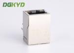 Integrated 100M RJ45 Magnetics Jack Tab Down Network POE Rj45 Connector