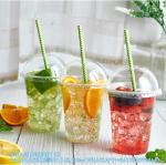 16 Oz Clear Cups With Dome Lids, Disposable Plastic Drinking Cups, 16 Oz Parfait