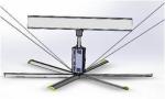 Air Circulation 6 Commercial Paddle Large HVLS Fans