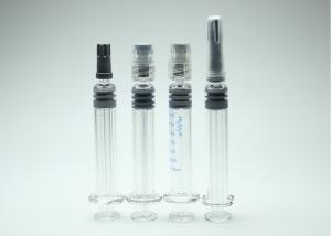China 2.25ml Neutral Borosilicate Glass Syringe Luer Lock For Medical And Cosmetic on sale
