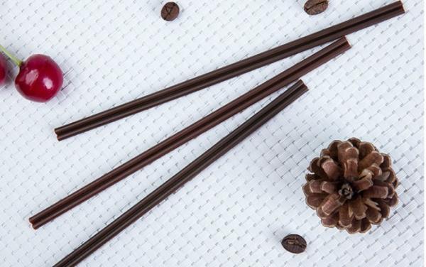 Quality Plastic Hot Beverage Straws Disposable Brown Color Custom Made Eco - Friendly for sale
