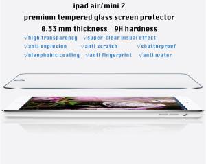Wholesale 0.33mm 2.5D 9H High Clear Tempered glass Screen Protector for Tablet PC Ipad Air 2 from china suppliers