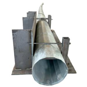 Wholesale Q460 Gr65 100FT 3 Segments Polygonal Hot Dip Galvanized Burial Transmission Steel Pole from china suppliers