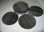 Black Iron Woven Cloth Cut Pieces Into Customized Shapes Of Disc