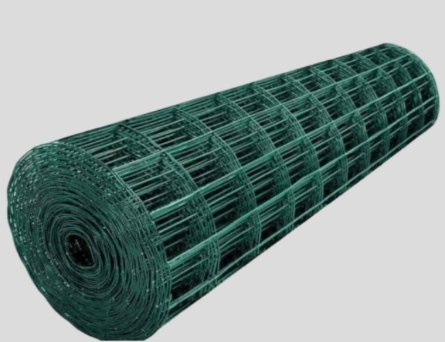 Green Coated 0.35mm-6mm Wire Mesh Roll Welded Wire Mesh Fencing Rolls Anti Aging