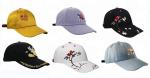 Yellow Girls 6 Panel curved Cap / Custom Embroidered Baseball Caps Plain Pattern