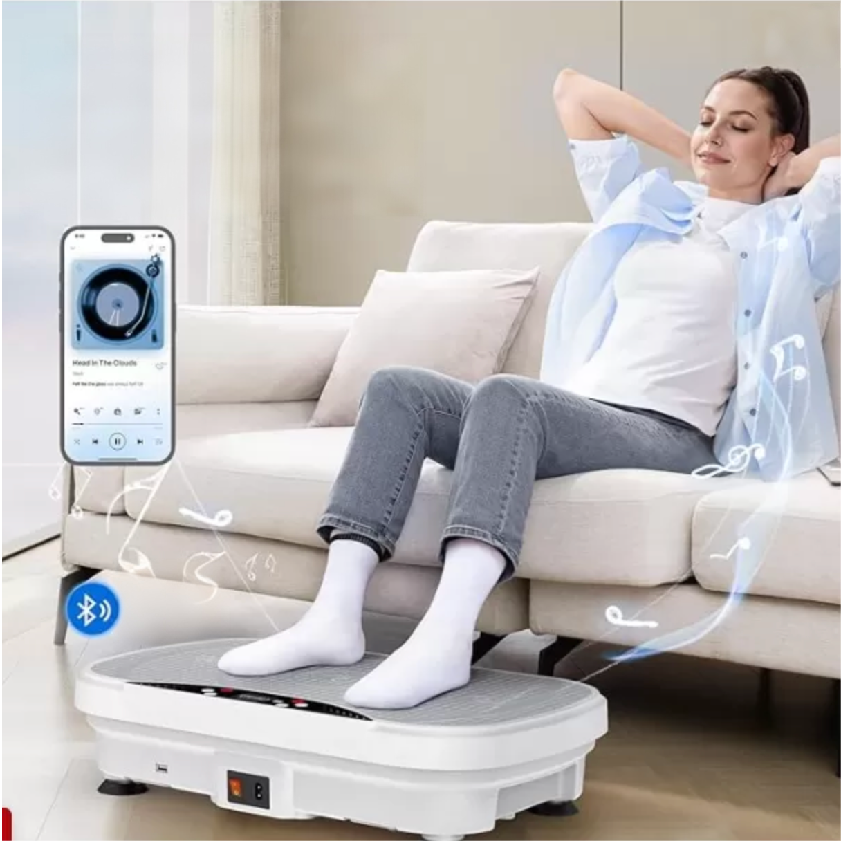 Vibration Plate Exercise Machine 200W 99 Speeds for Home Fitness / Muscle Toning