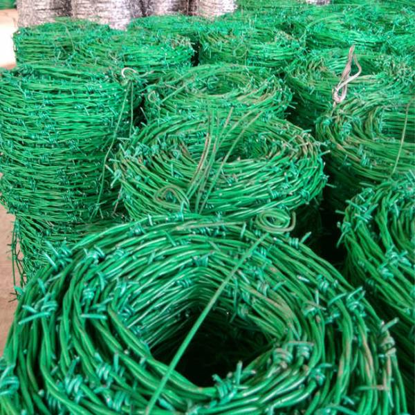 13x13 50kg Plastic Coated Barbed Wire 7.5cm Farm And City