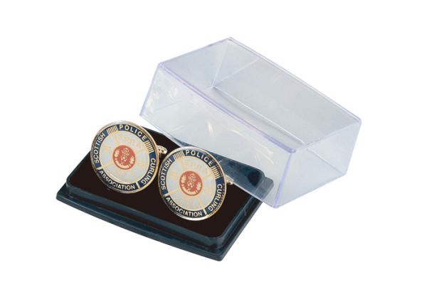 Fashion Custom Metal Police Cufflink, Copper Cufflinks With Brass Photo Etched,