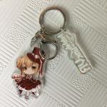 Hologram Anime Acrylic Charms Multiple Colors Custom Keychain Charms