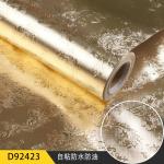 Waterproof Kitchen Backsplash Wallpaper Stickers Matt Surface and Aluminum Foil