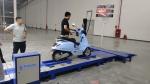 2 Wheels EV Motorcycle Centralized Tester With Brake Force Tester Axle Load
