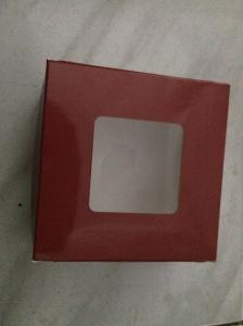 Wholesale Hot Red Color cupcake box paper box with PET window wholesale in China from china suppliers