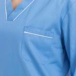 Blue Medical Scrub Suit Long Sleeve XS-3XL Industrial,Healthcare Center