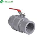 Customized Request Chinese Red Steel Handle QX PVC 2 PCS Ball Valve for Plumbing