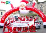Christmas Inflatable Archway Advertising Christmas Inflatable Santa Arch For