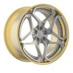 Custom designed Two pieces forged wheels 18 19 20 21 22 23 24 inch alloy car rim