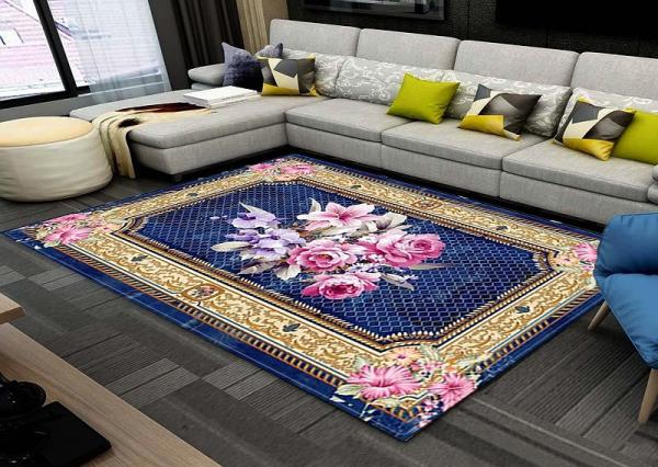 Door mat custom printed big area rug for living room home polyester rug 12mm