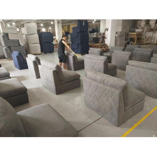 Breathable Corner Modular Sofa , Anti Fading U Shaped Modular Sectional