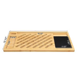Wholesale Sustainable Portable Bamboo Laptop Desk Tray Stand Single Tier from china suppliers