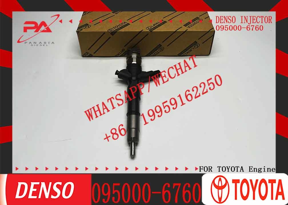 Diesel Fuel Injector 095000-6760 095000-6761 Common Rail Fuel Injector 23670-30140 For Toyota Hilux 2.5l Euro4