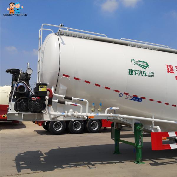 Three Axles 50T 40M3 Dry Bulk Tanker Trailer For Cement Plants
