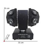 12pcs With Red+Green Laser Double Twins Arm Beam Moving Head Light Manufacturers
