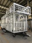 Light Steel Frame Prefab Tiny House On Wheels With Small Terrace For Sale And