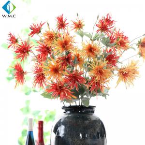 China Small Artificial Flower Bouquet , Crab Claw Chrysanthemum For Living Room Decoration on sale