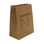 Custom single color printing Kraft paper cosmetic facial mask bag without handle