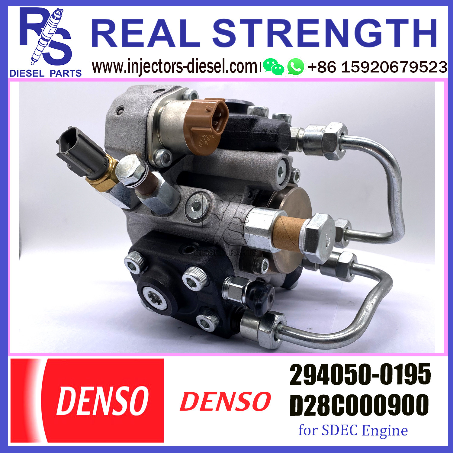 Diesel HP0 pompa 294050-0195 del carburante ad alta pressione Common Rail pump 294050-0195 D28C000900 per SDEC Truk