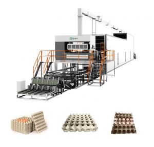 China Rotary Paper Egg Box Forming Machine With Automatic Cleaning System on sale