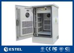 22U Outdoor Telecom Enclosure Weatherproof Electronics Cabinet Customized Power