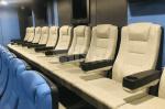 Steel Leg Push Back Commercial Theater Seating For Music Hall