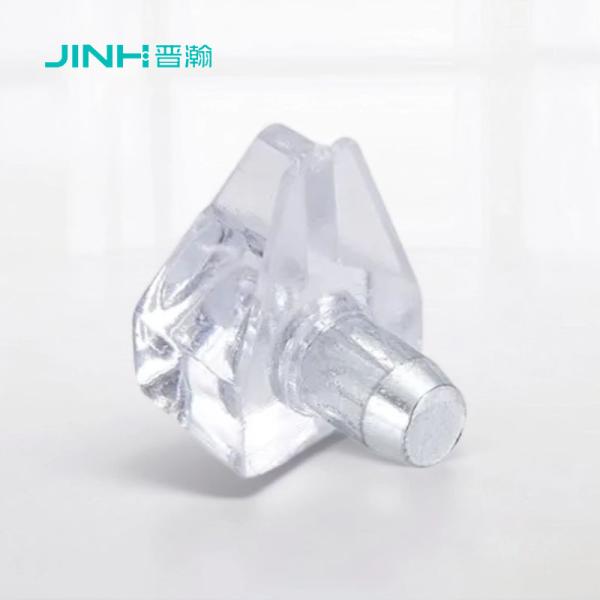 Crystal Steel Shelf Pegs Robust Furniture Connecting Fittings For Flat-Pack