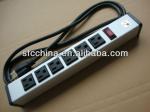aluminium alloy UL approved American 6-outlet power strip, surge protector with