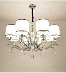 Brushed nickel sphere chandelier with lamshade for home lighting (WH-MI-41)