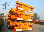 Promo SINO TRUK Utility 3 Axles Semi Trailer Trucks / Flat Low Bed Trailer
