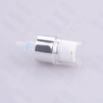 Pp Cosmetic Treatment Pump Spray Pump With Cap , 18/410 Silver Aluminum Cream
