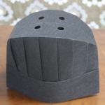 Nonwoven / Paper Disposable Head Cap , Disposable Forage Hats Round Shape