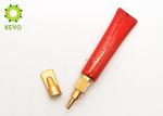 Shinny Red Color Eye Cream Cosmetic Tube Packaging Capacity 0.5 OZ 15ml