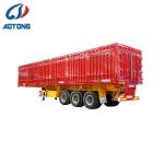 3 Axles Dry Van Cargo Semi Trailer with Side Open Door and Standard 28Ton