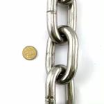 8MM Stainless Steel Heavy Duty Link Chain DIN766 SS304 SS316 Test Load 48kN